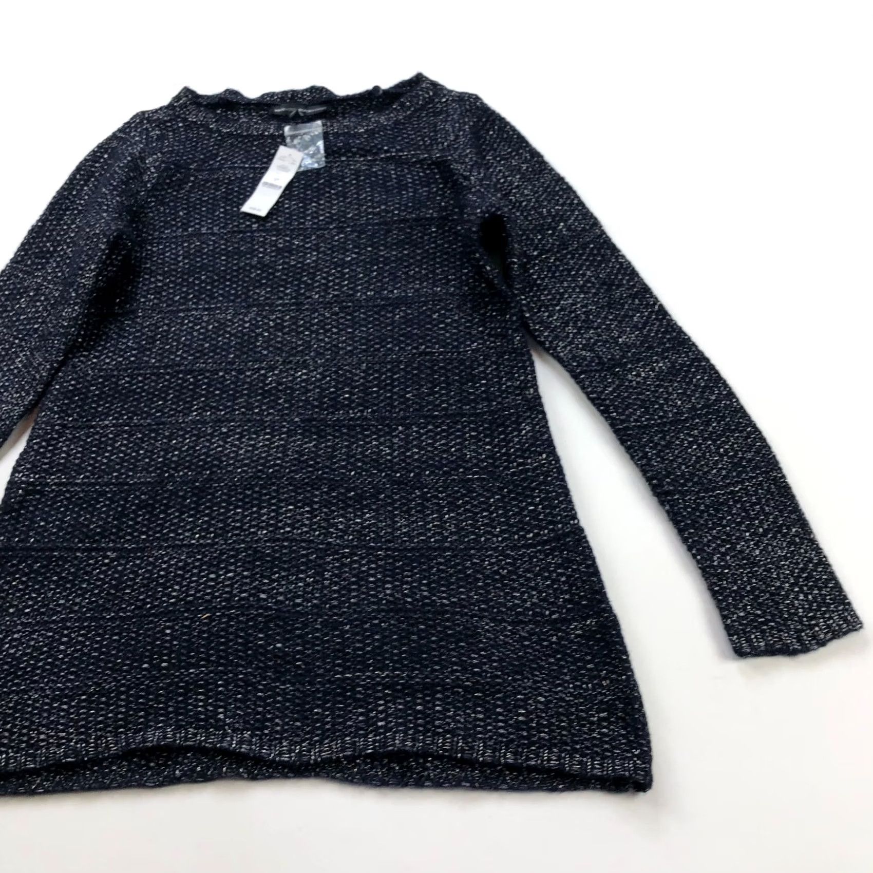 White House Black Market White House Black Market Sweater Shirt Womens L Blue Metallic Boat Neck Pullover Knit Long Sleeve Casual Party/Cocktail Size L / US 10 / IT 46 - 7 Thumbnail