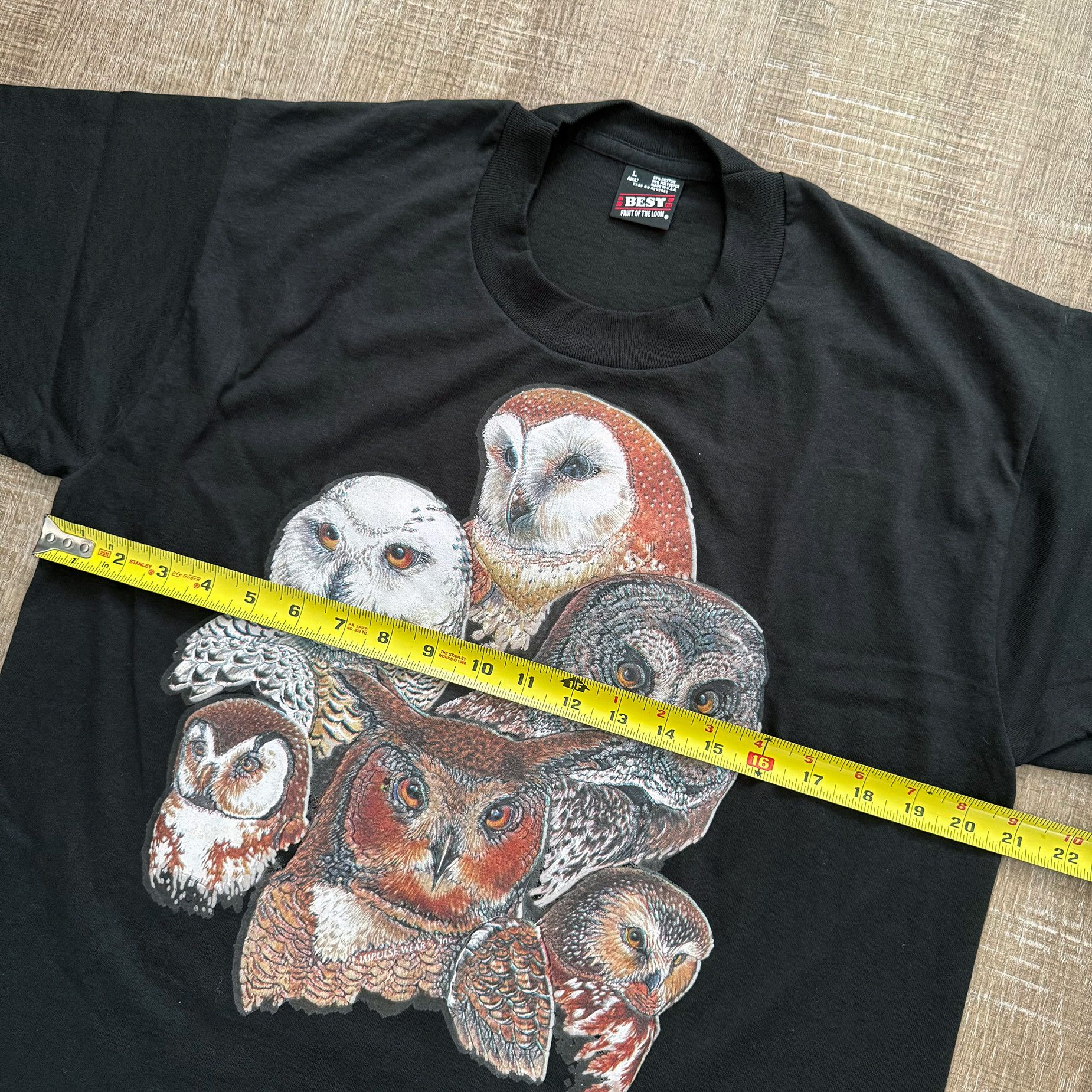 Vintage 1995 Vintage Owl Tee Size US L / EU 52-54 / 3 - 6 Thumbnail