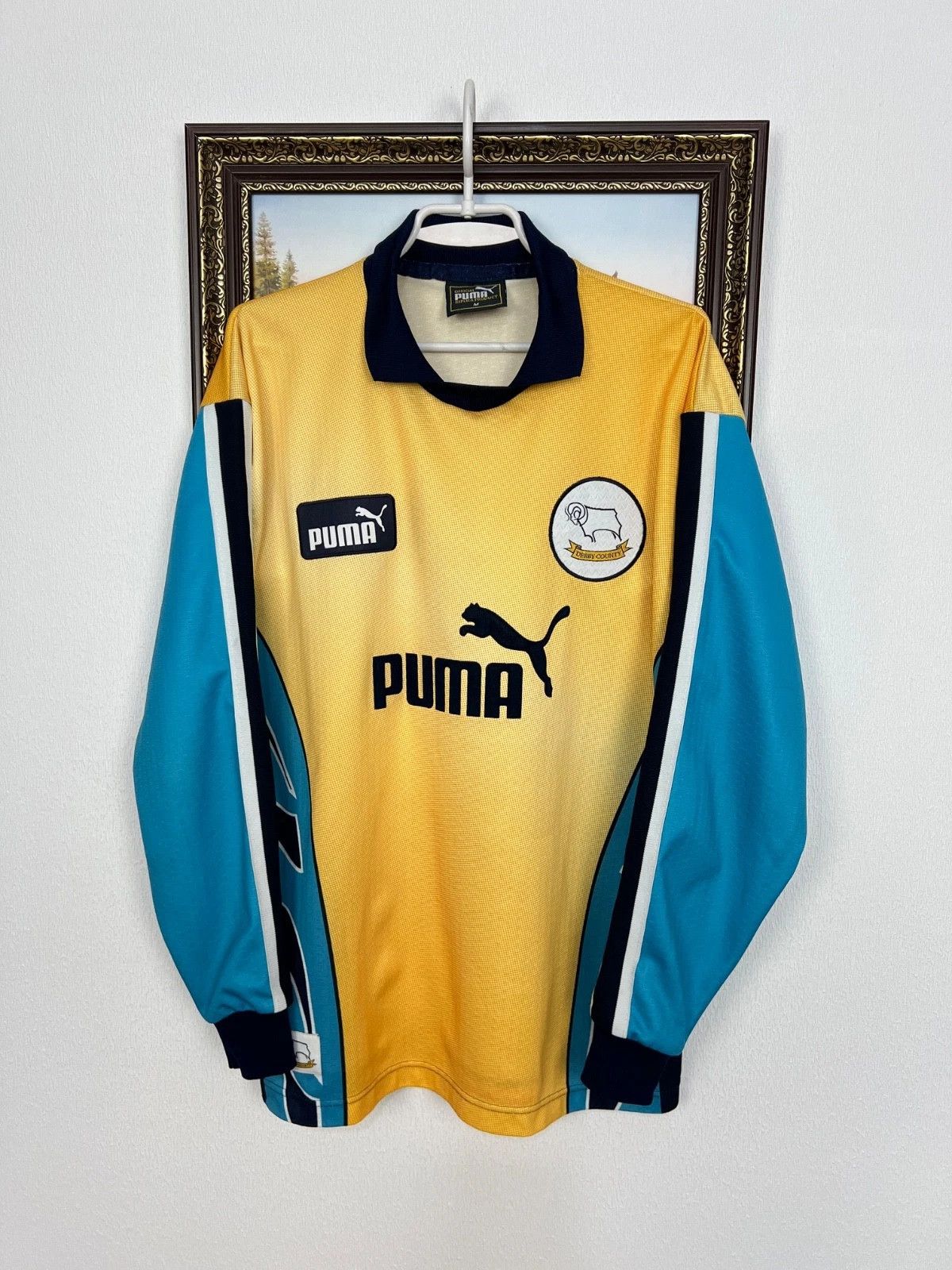 Puma Derby County Goalkeeper football shirt 1997 Soccer Jersey Size US M / EU 48-50 / 2 - 1 Thumbnail