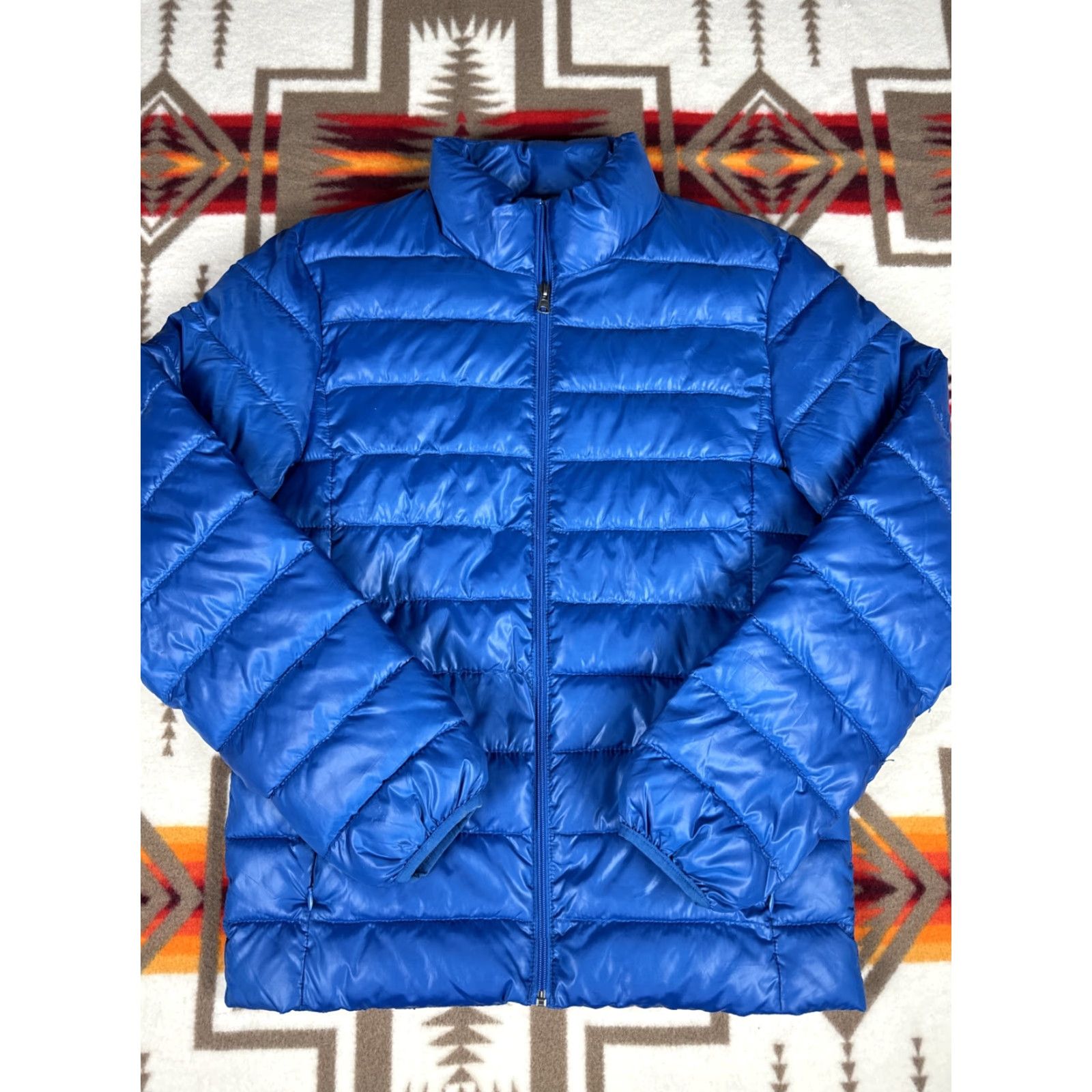 Mossimo Mossimo Jacket Puffer Ribbed Polyester Royal Blue Sz Small Unisex Adults S Blues Royal Blue - note: keep capitalization and words. Size S / US 4 / IT 40 - 2 Thumbnail