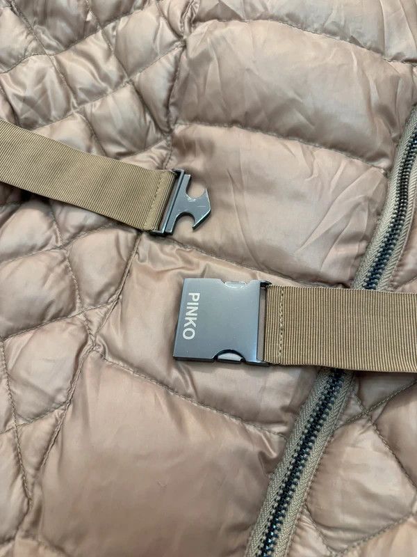 Pinko Pinko Down Puffer Coat Jacket with Belt size S/M beige Size M / US 6-8 / IT 42-44 - 10 Thumbnail