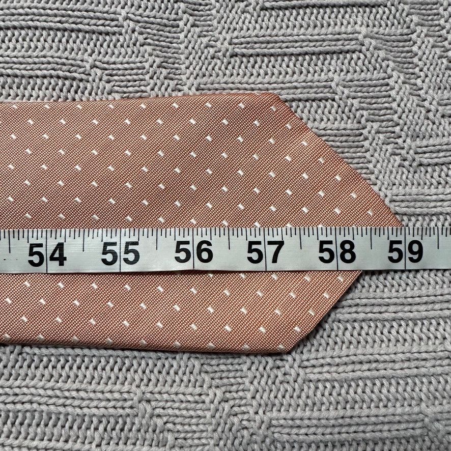 Tommy Hilfiger Tommy Hilfiger peach polka dot silk tie Size ONE SIZE - 3 Thumbnail