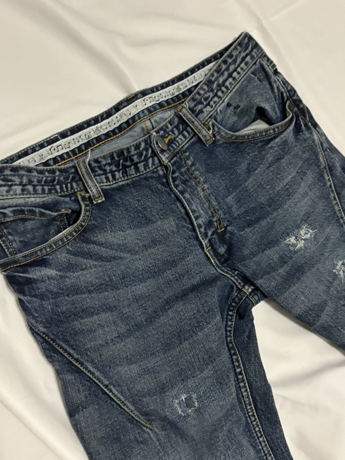 If Six Was Nine Number (N)ine SS07 distressed denim Size US 29 - 2 Thumbnail