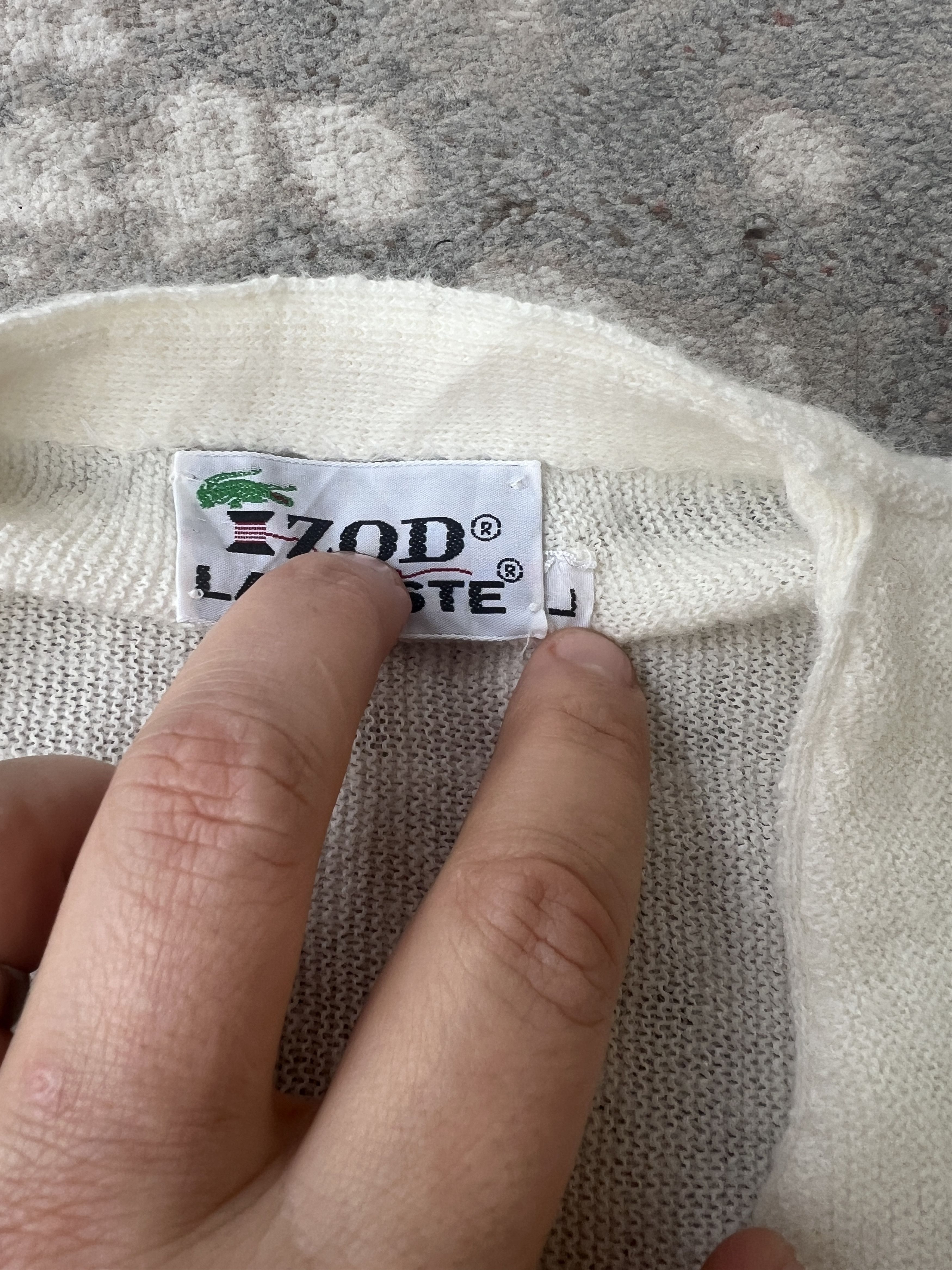 Lacoste Lacoste IZOD Vintage Cardigan Size L / US 10 / IT 46 - 2 Thumbnail