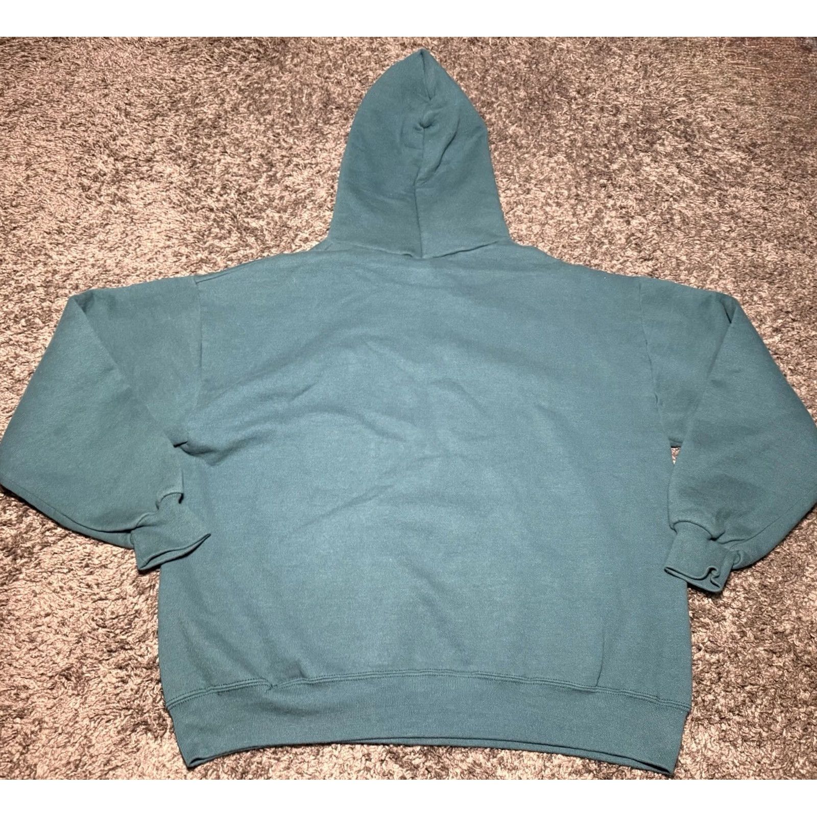 Jerzees VINTAGE Jerzees Hoodie 90s Super Sweats Mens XL Made In USA Eagles Green Size US XL / EU 56 / 4 - 6 Thumbnail