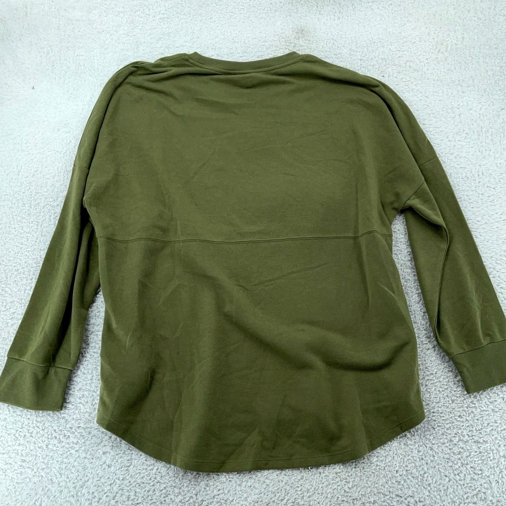 Vintage LuLaRoe Sweatshirt Womens XL Green Supply Crew Long Sleeve High Low Pullover Size XL / US 12-14 / IT 48-50 - 3 Thumbnail