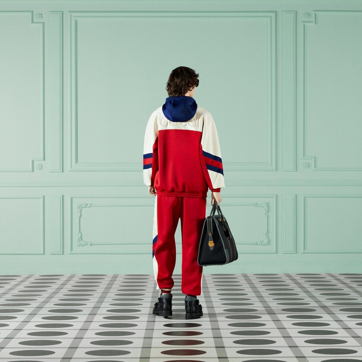 Gucci o1s1wg110125 Neoprene Jogging Pant with Web in Multicolor Size US 34 / EU 50 - 3 Thumbnail