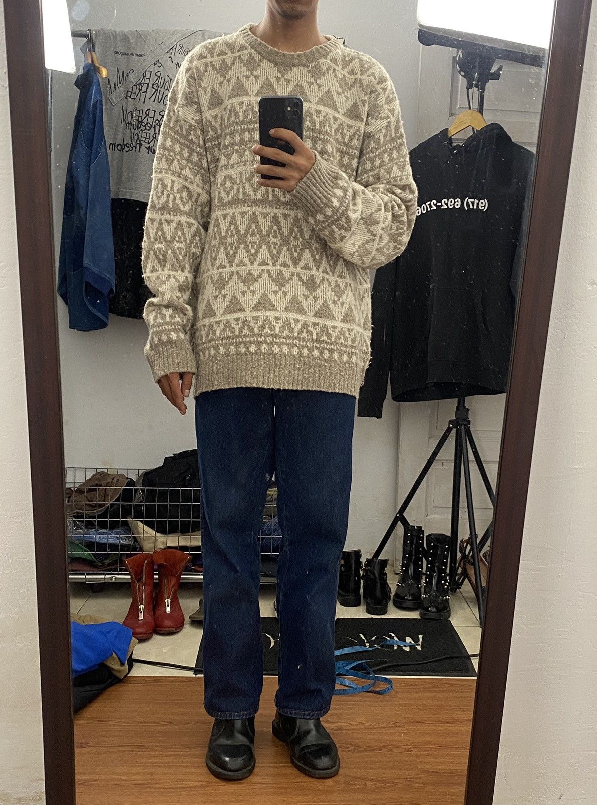 Vintage × Yves Saint Laurent Yves Saint Laurent Knit Size US L / EU 52-54 / 3 - 4 Thumbnail