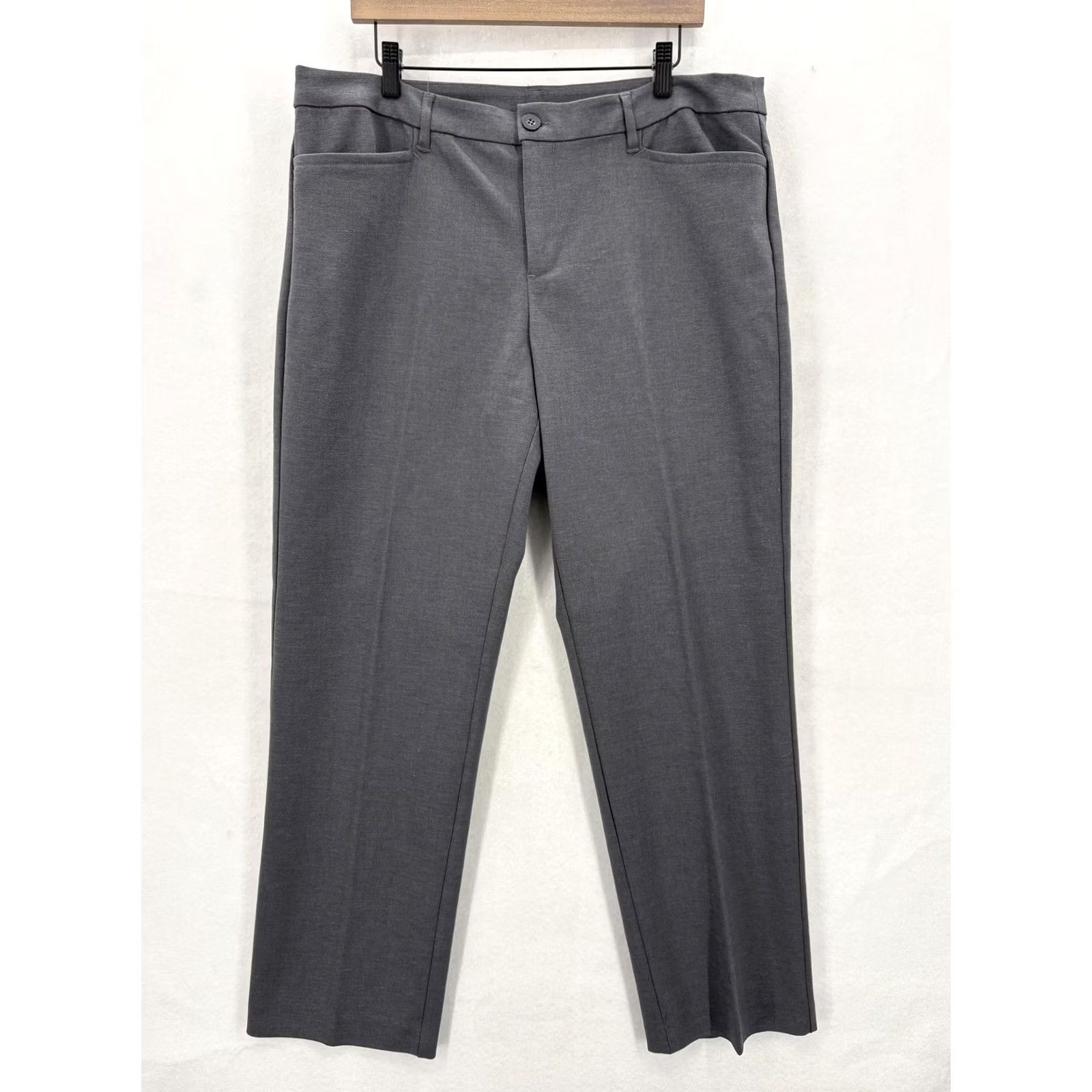 Vintage Christopher & Banks Pants Womens 16 Gray Dress Pants Straight Leg Size 38" / US 16 / IT 52 - 2 Thumbnail
