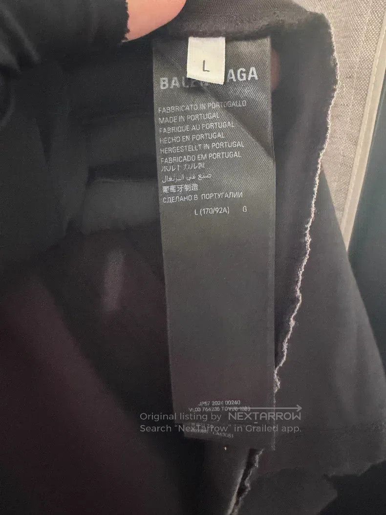 Balenciaga Balenciaga Front and Back Crystal Logo Destroyed Style Size US L / EU 52-54 / 3 - 4 Thumbnail