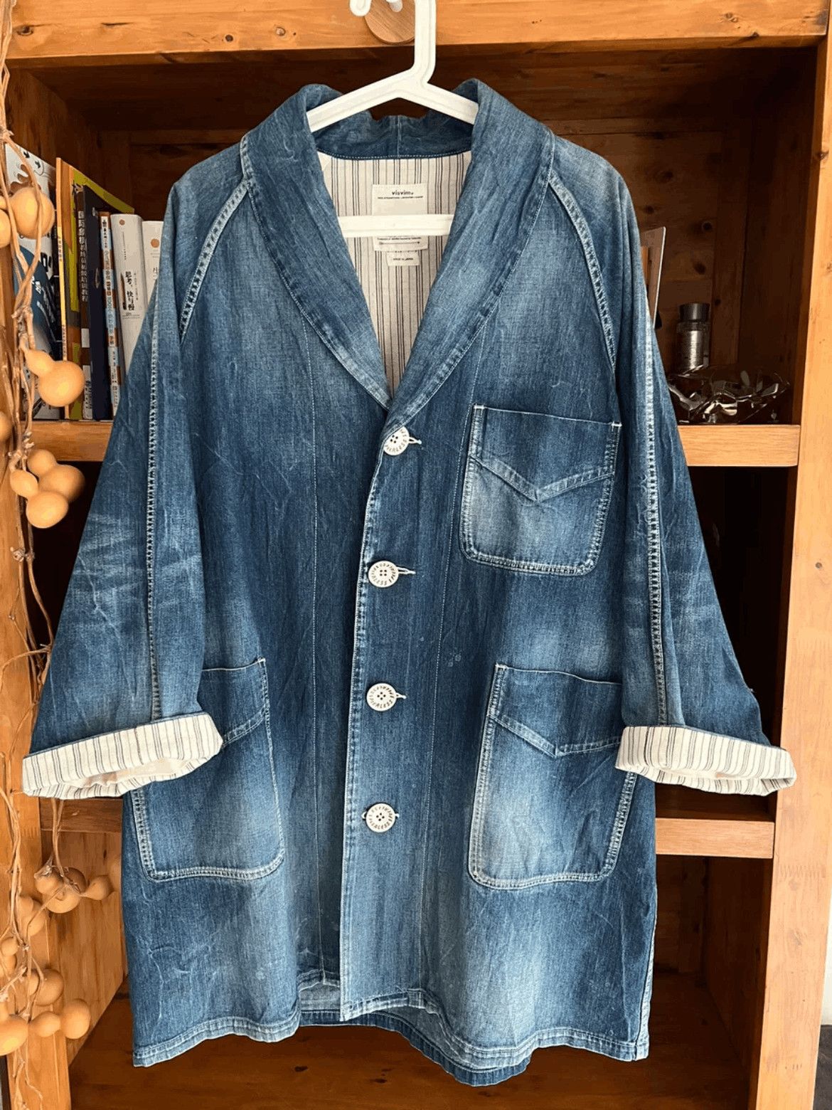 Visvim Sz 1 Visvim 19SS Four Corners Denim Coat Size US S / EU 44-46 / 1 - 2 Thumbnail