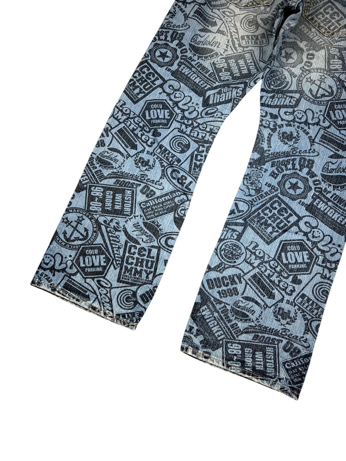 Hysteric Glamour × Japanese Brand Co & Lu 🇯🇵 Printed Jeans Size US 31 - 7 Thumbnail