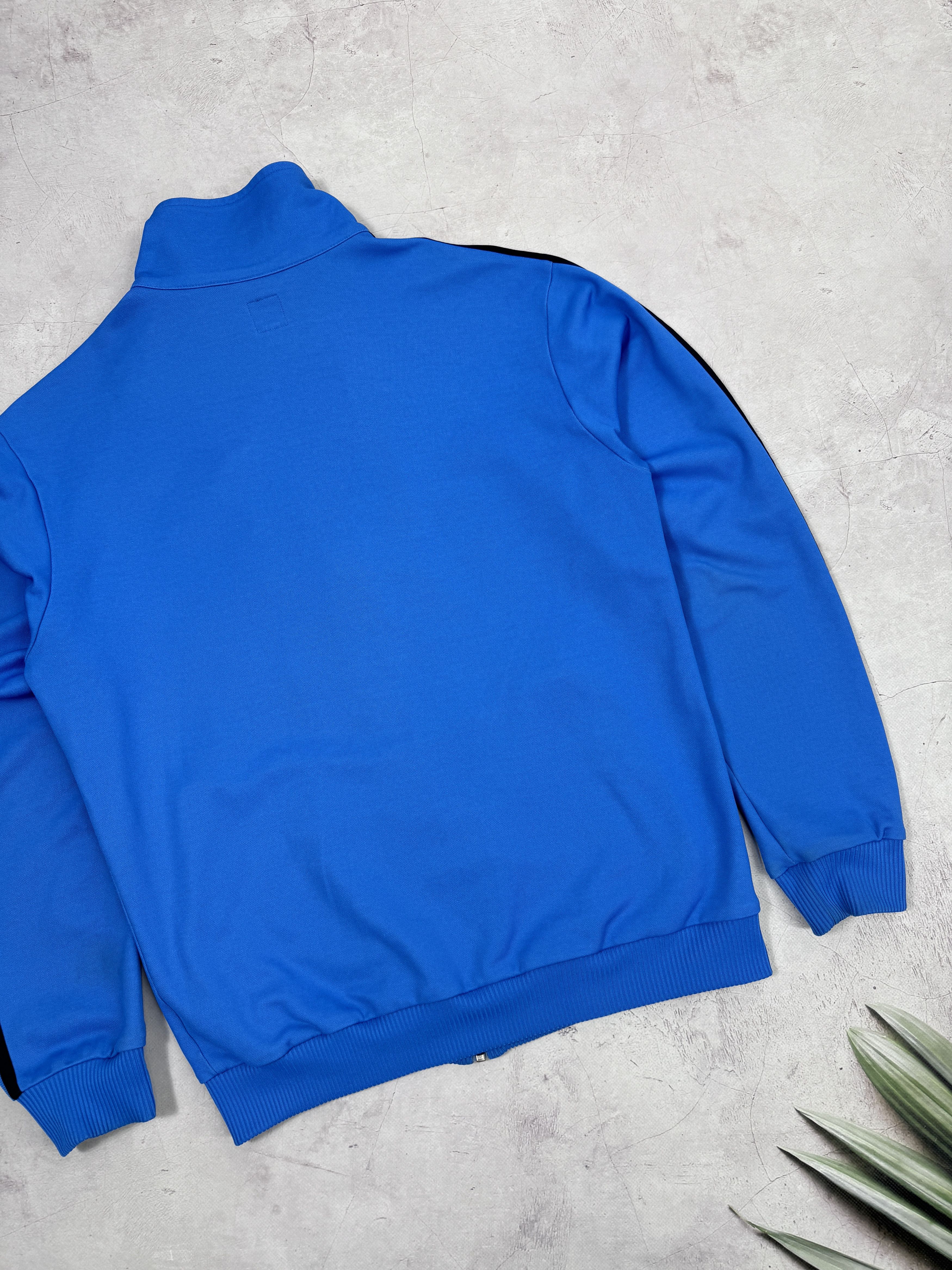 Adidas × Vintage Y2K Adidas Track Jacket Blue & Black Stripes Size US M / EU 48-50 / 2 - 23 Thumbnail
