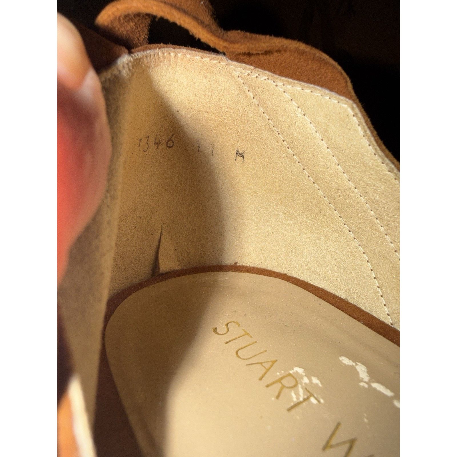 Stuart Weitzman STUART WEITZMAN Suede Corbata Ankle Wrap Sandal Flat 11 Size US 11 / IT 41 - 7 Thumbnail