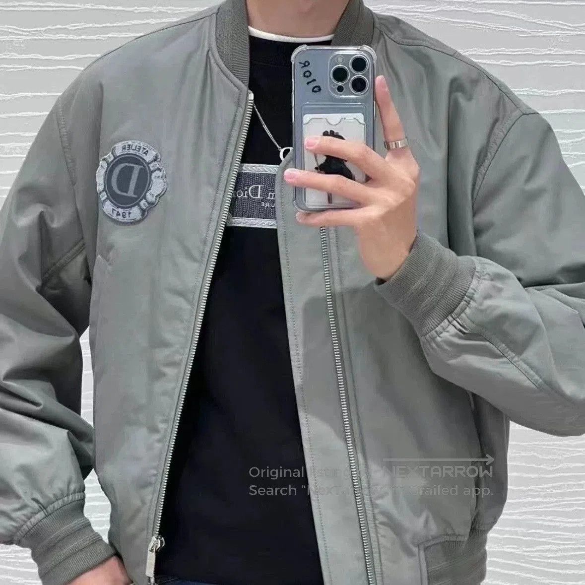 Dior Dior SS24 Embroidered Logo Bomber Jacket. Size US L / EU 52-54 / 3 - 9 Thumbnail