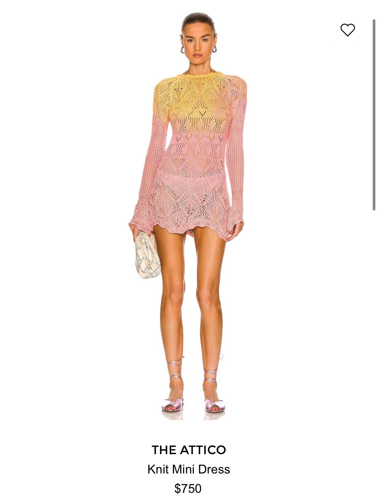 The Attico $750 Ombre knit woven mini dress Size S / US 4 / IT 40 - 2 Thumbnail
