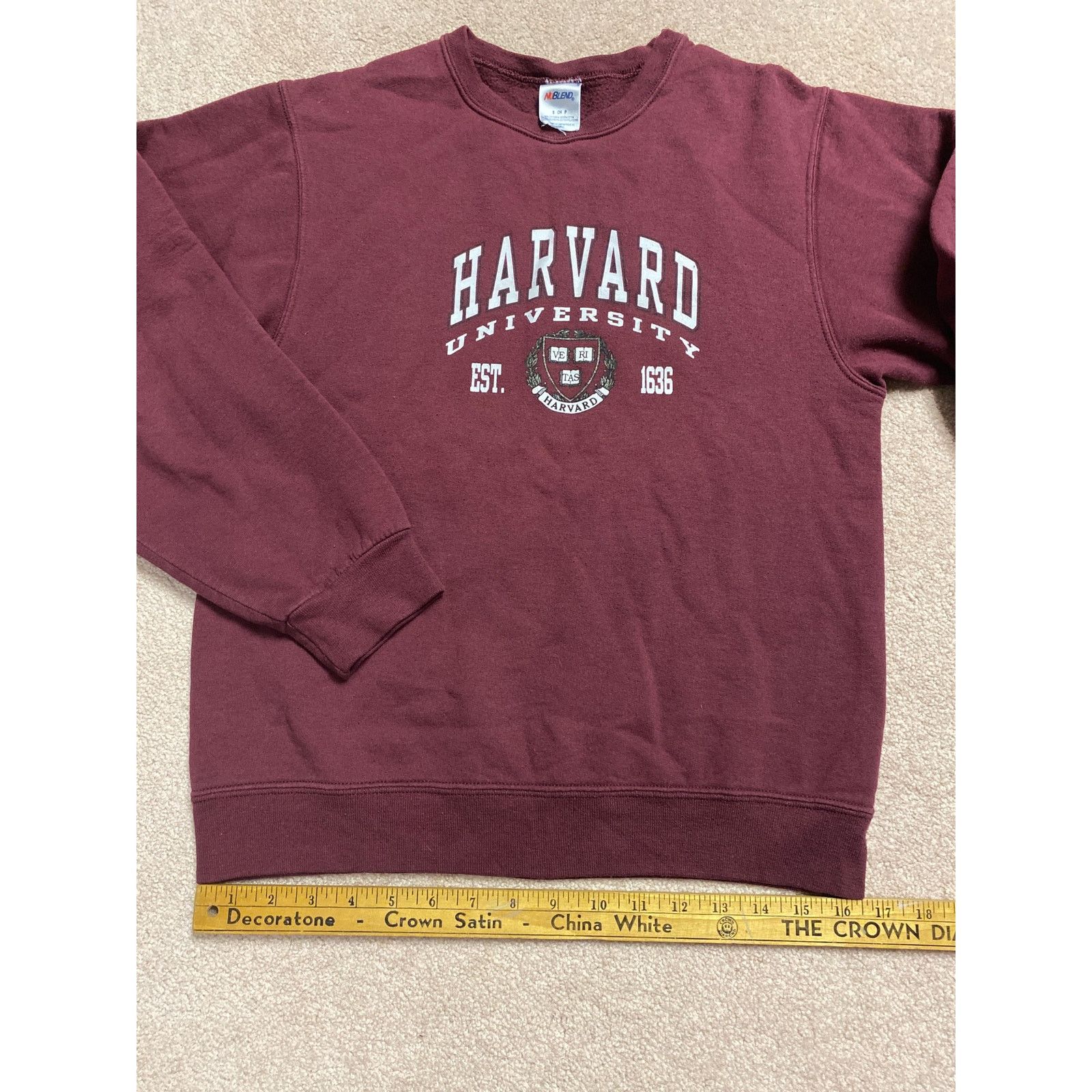 Jerzees Jerzees Harvard University Sweatshirt Small Burgundy Size S / US 4 / IT 40 - 5 Thumbnail