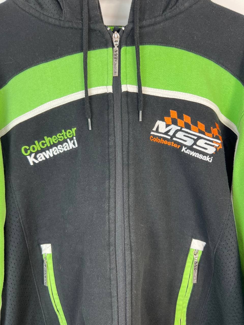 Other Kawasaki Racing Team Japanese Moto Racing Fleece Jacket Sz M Size US XS / EU 42 / 0 - 2 Thumbnail