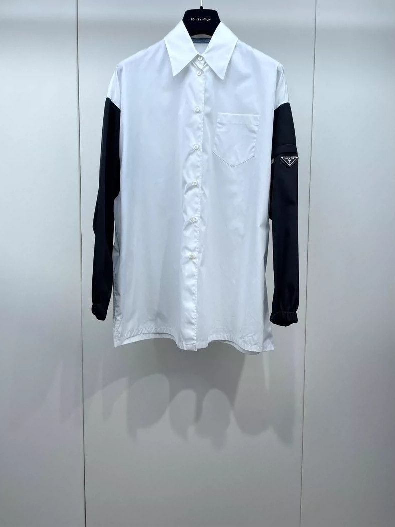 Prada Prada Black and White Casual Shirt-dmc Size US M / EU 48-50 / 2 - 1 Thumbnail