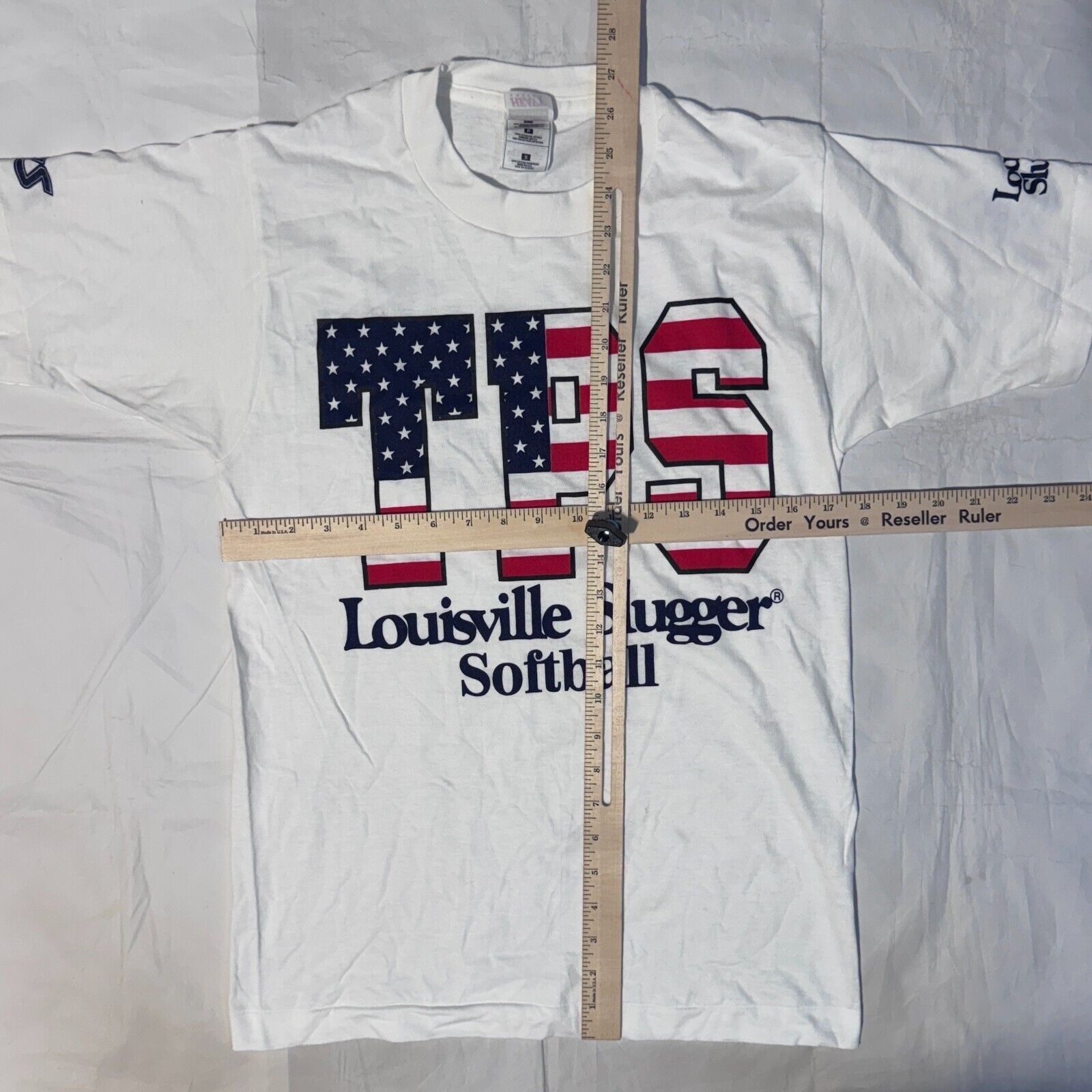 Fruit Of The Loom Vintage 90s Louisville Slugger TPS Softball White Single Sti Size US S / EU 44-46 / 1 - 6 Thumbnail