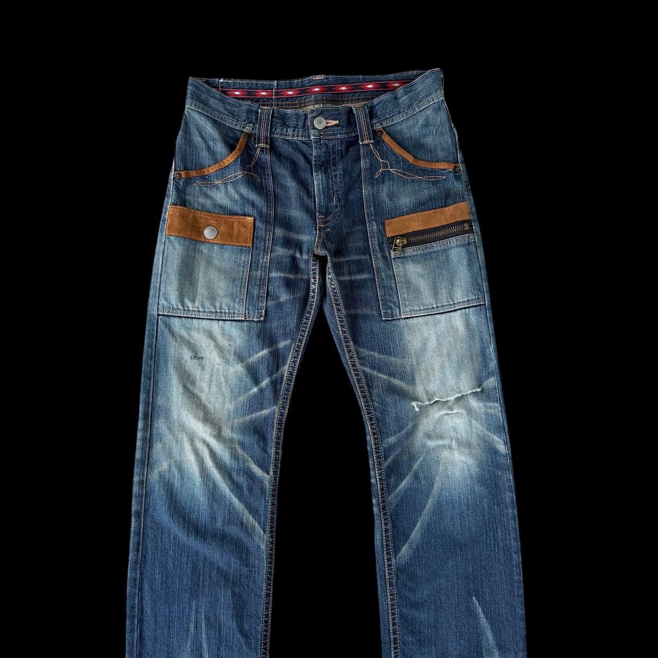 Edwin Archival Edwin Japan Distressed Exc.Vintage XU Multi-Pocket Size US 32 / EU 48 - 4 Thumbnail