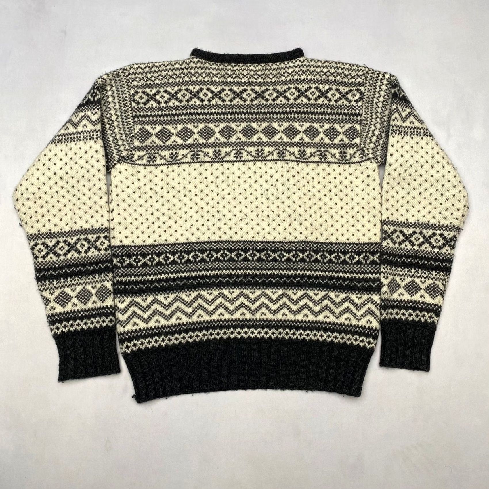 J.Crew VINTAGE J.Crew Oarsmen Nordic Wool Sweater Pullover Large Fair Isle Size US L / EU 52-54 / 3 - 2 Thumbnail