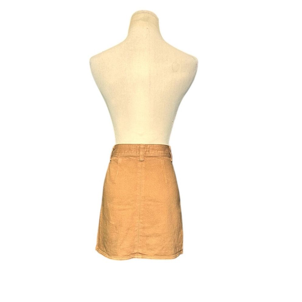 Aritzia Wilfred Free brown denim mini skirt size 0 Size 25" / US 0 / IT 36 - 12 Thumbnail