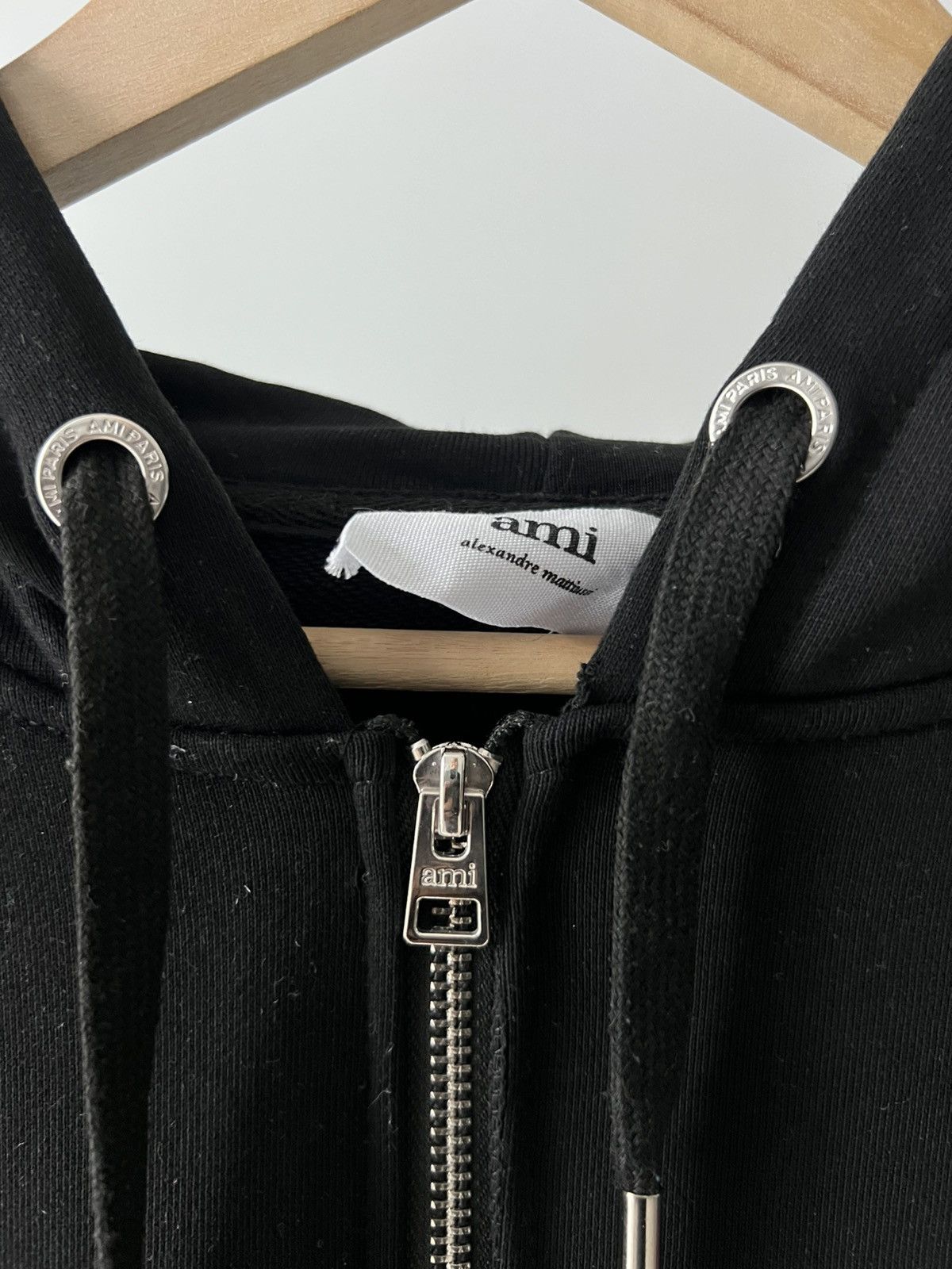 AMI Ami Paris Zip Hoodie Black Medium Size US M / EU 48-50 / 2 - 4 Thumbnail