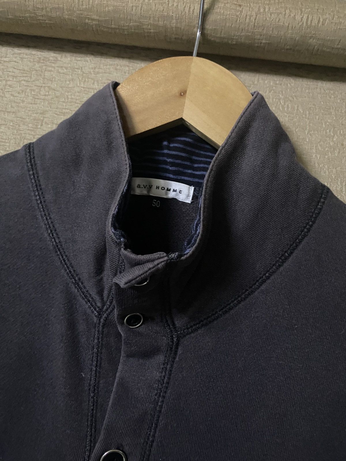 If Six Was Nine 💥 AVV HOMME Button Up Neck Grunge Jacket Size US M / EU 48-50 / 2 - 7 Thumbnail
