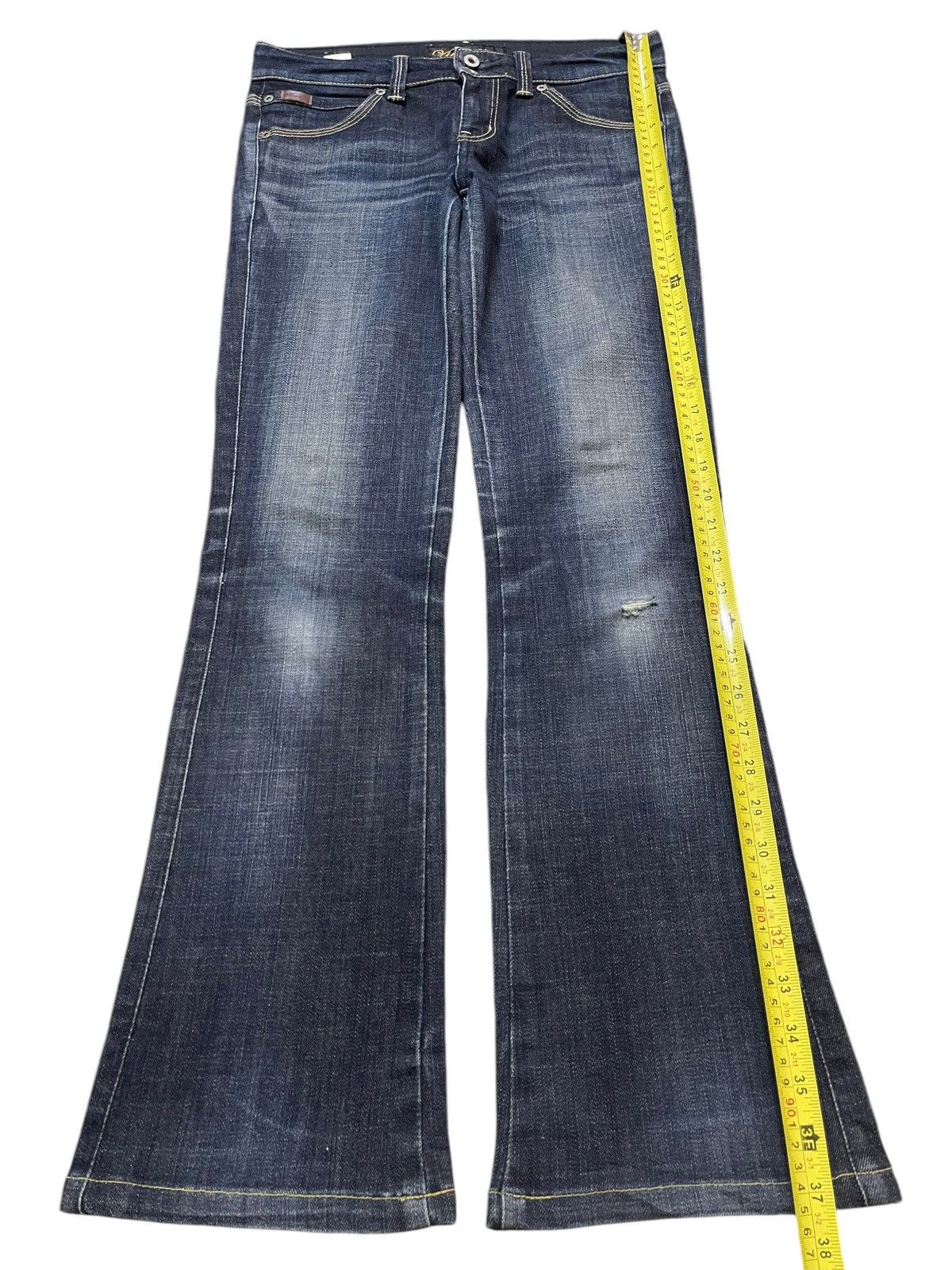Hysteric Glamour Vintage Japanese Brand Blue Faded Wash Style Bootcut Jeans Size US 30 / EU 46 - 11 Thumbnail
