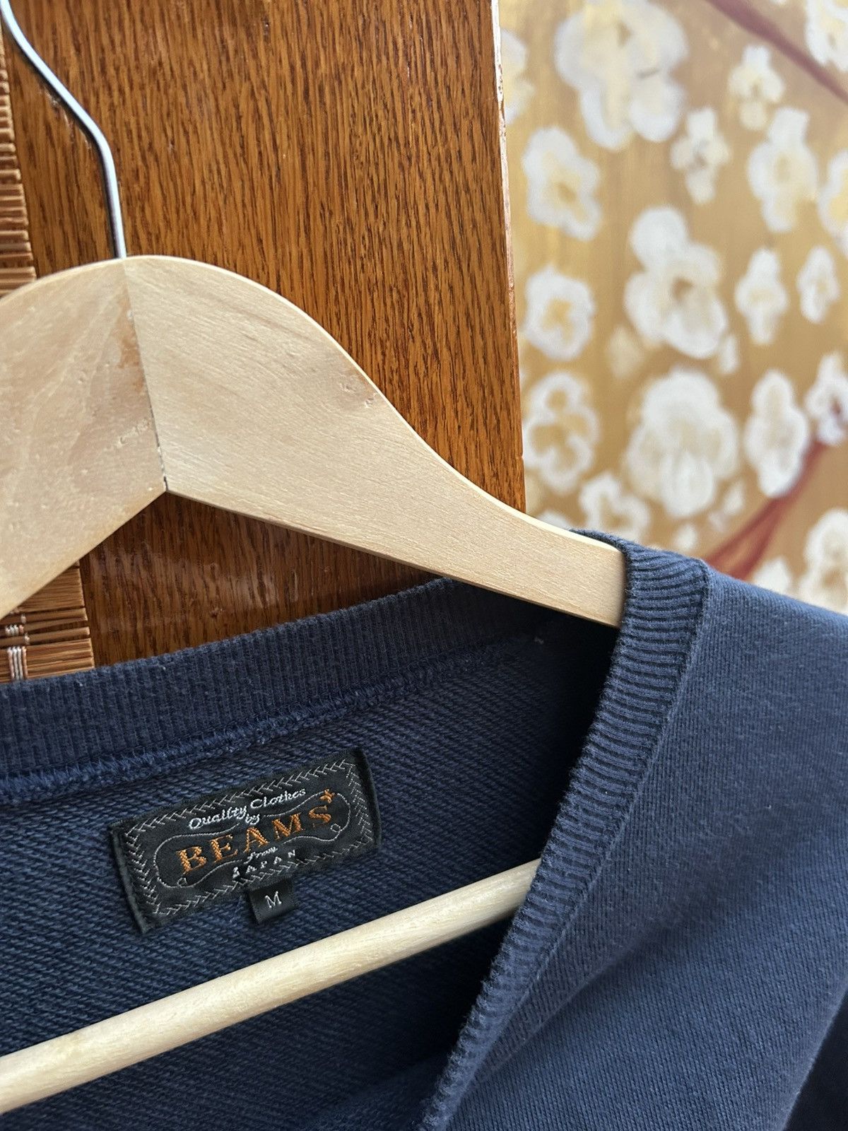 Beams Plus Beams + Crewneck Basic Cotton Fleece-Back Knit Sweatshirt M Size US M / EU 48-50 / 2 - 5 Thumbnail