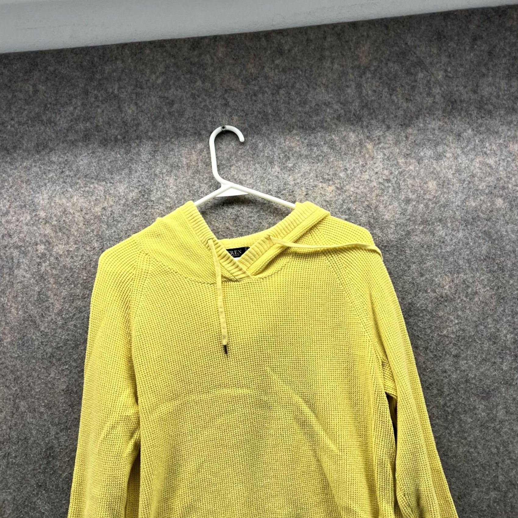 Ralph Lauren Lauren Ralph Lauren Sweater Women Large Pullover Hooded Yellow Cotton Sweatshirt Hoodie Regular Size L / US 10 / IT 46 - 2 Thumbnail