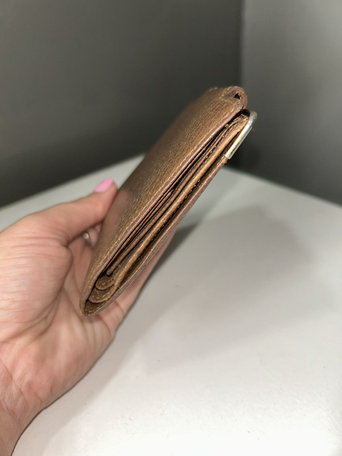Valentino Valentino Garavani Brown Leather Compact Wallet Size ONE SIZE - 11 Thumbnail