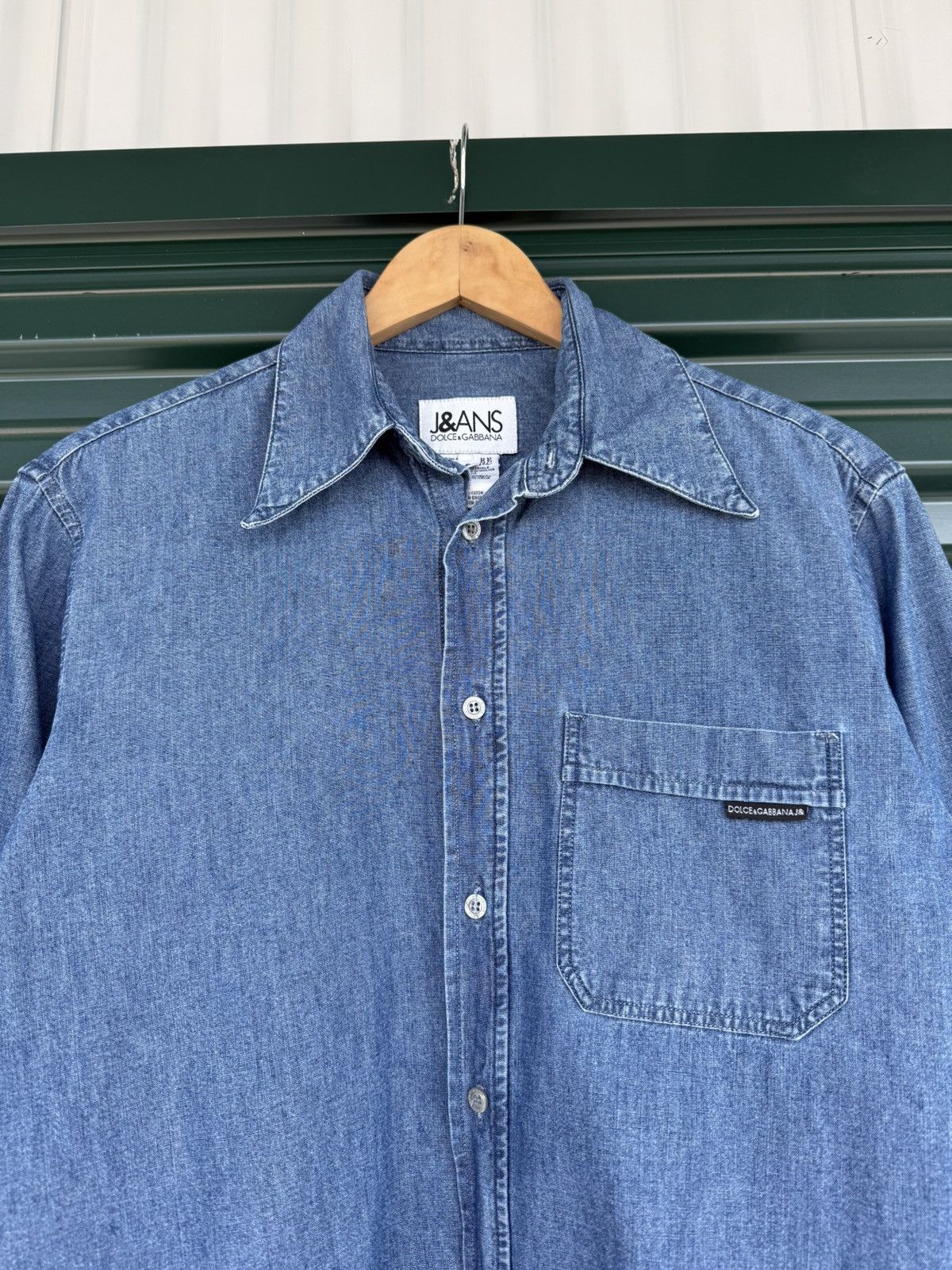 Dolce & Gabbana Dolce & Gabbana J&ans Denim Long Sleeve Button Up Shirt Size US S / EU 44-46 / 1 - 3 Thumbnail