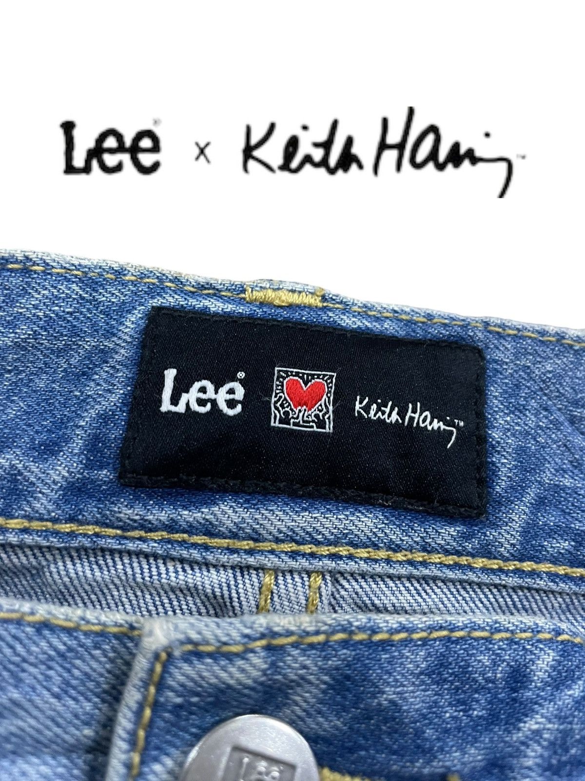 Keith Haring × Lee Lee x Keith Haring Skinny Denim Size US 33 - 15 Thumbnail