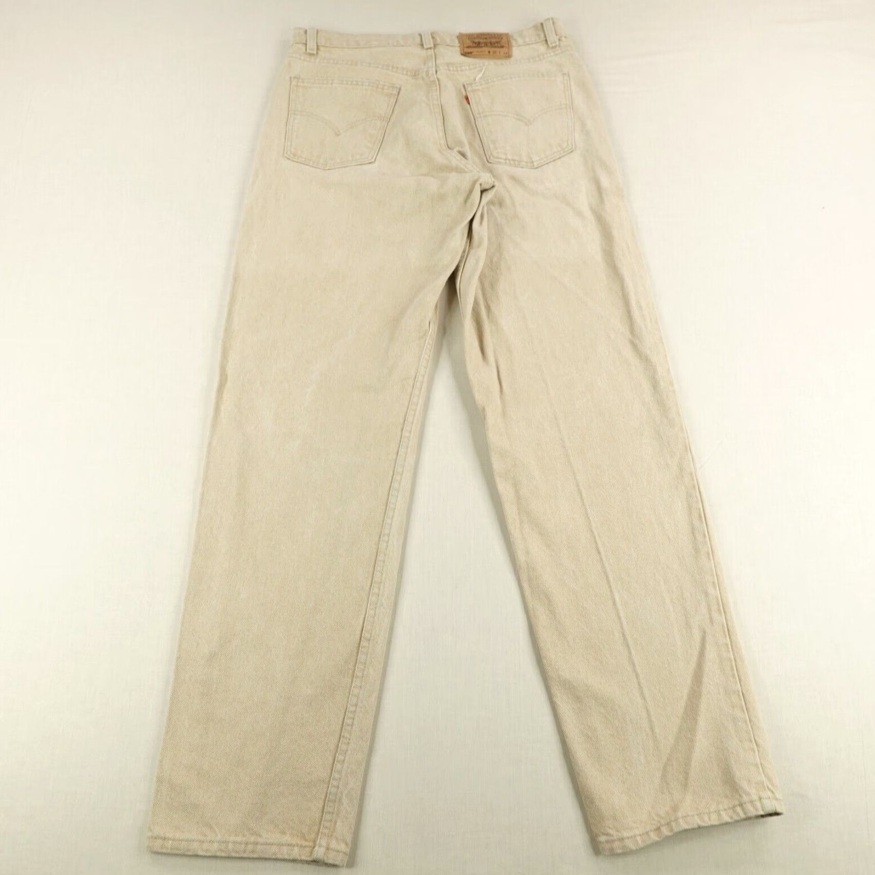 Levi's VINTAGE Levi's 550 Jeans Men 36x34 Beige Denim Relaxed Fit Tapered 90s Size US 34 / EU 50 - 4 Thumbnail