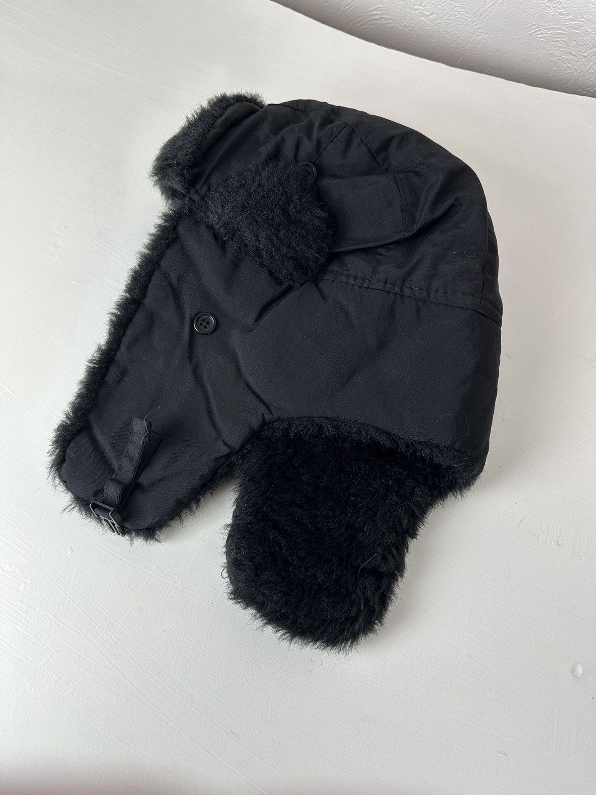 Hysteric Glamour × Vintage Crazy Y2K Mohair Fuzzy Hat Ushanka Punk Winter Size ONE SIZE - 4 Thumbnail