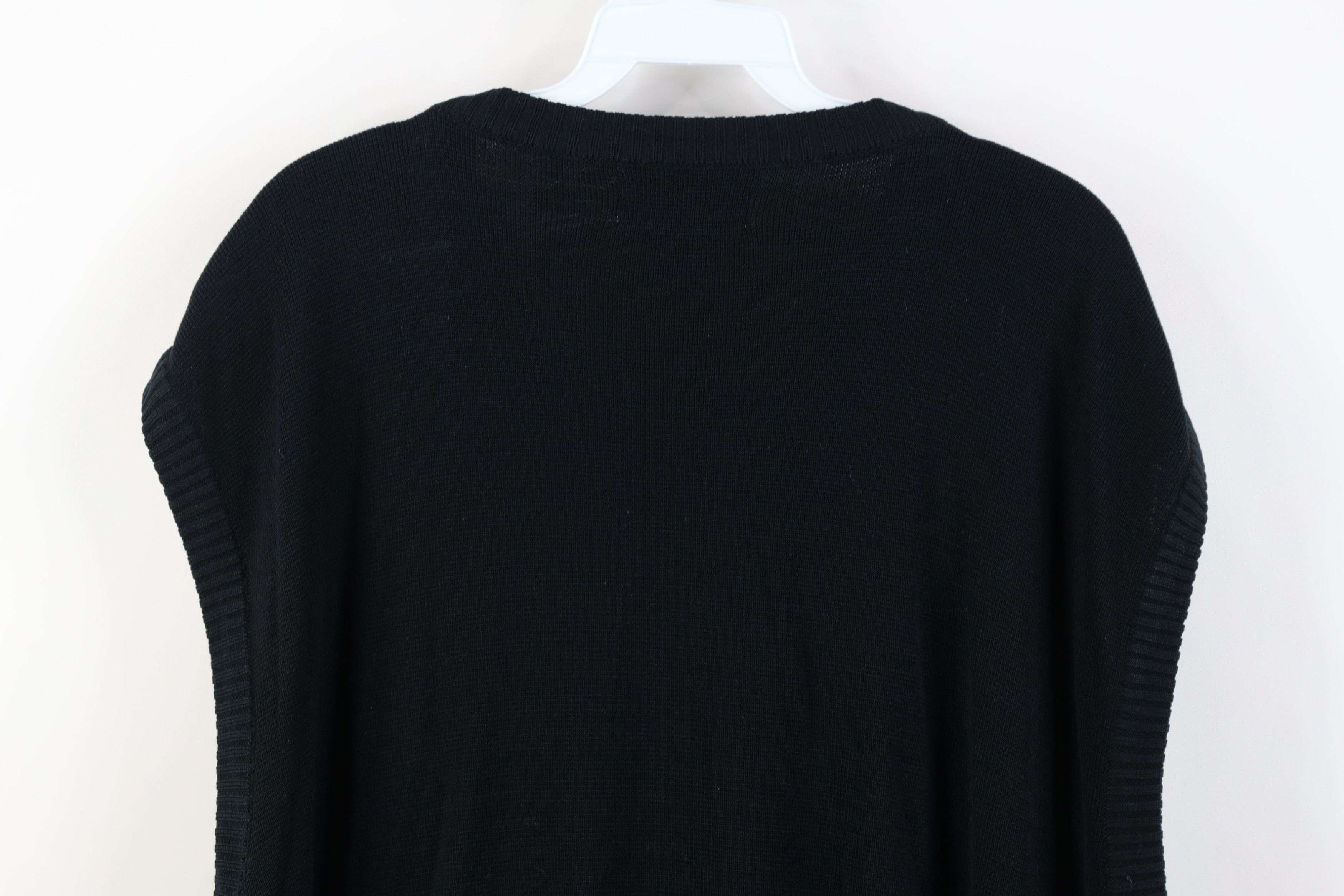 Vintage Vintage 90s Streetwear Blank Herringbone Knit Sweater Vest Size US XXL / EU 58 / 5 - 12 Thumbnail