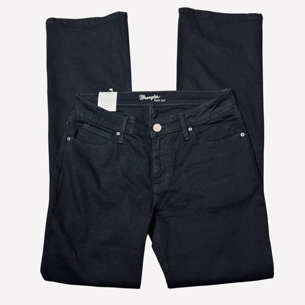 Wrangler NWT New Wrangler Mid Rise Bootcut Black Jeans Size 30 x 34 Size 30" / US 8 / IT 44 - 3 Thumbnail