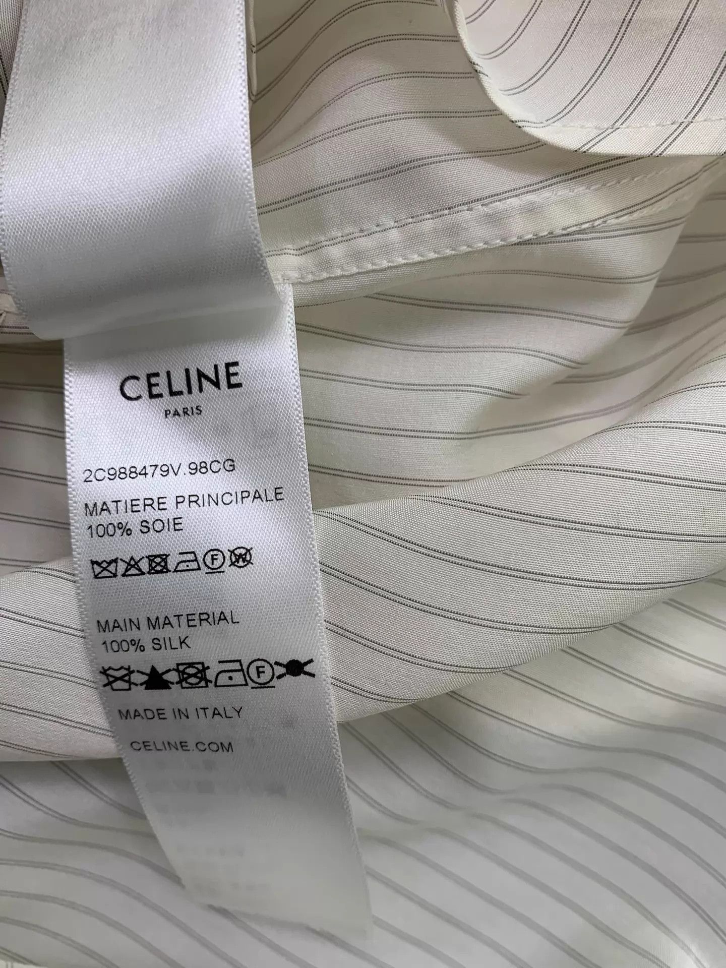 Celine Celine Colorblocked Striped TieFront Shirt 36 New Size XS / US 0-2 / IT 36-38 - 6 Thumbnail
