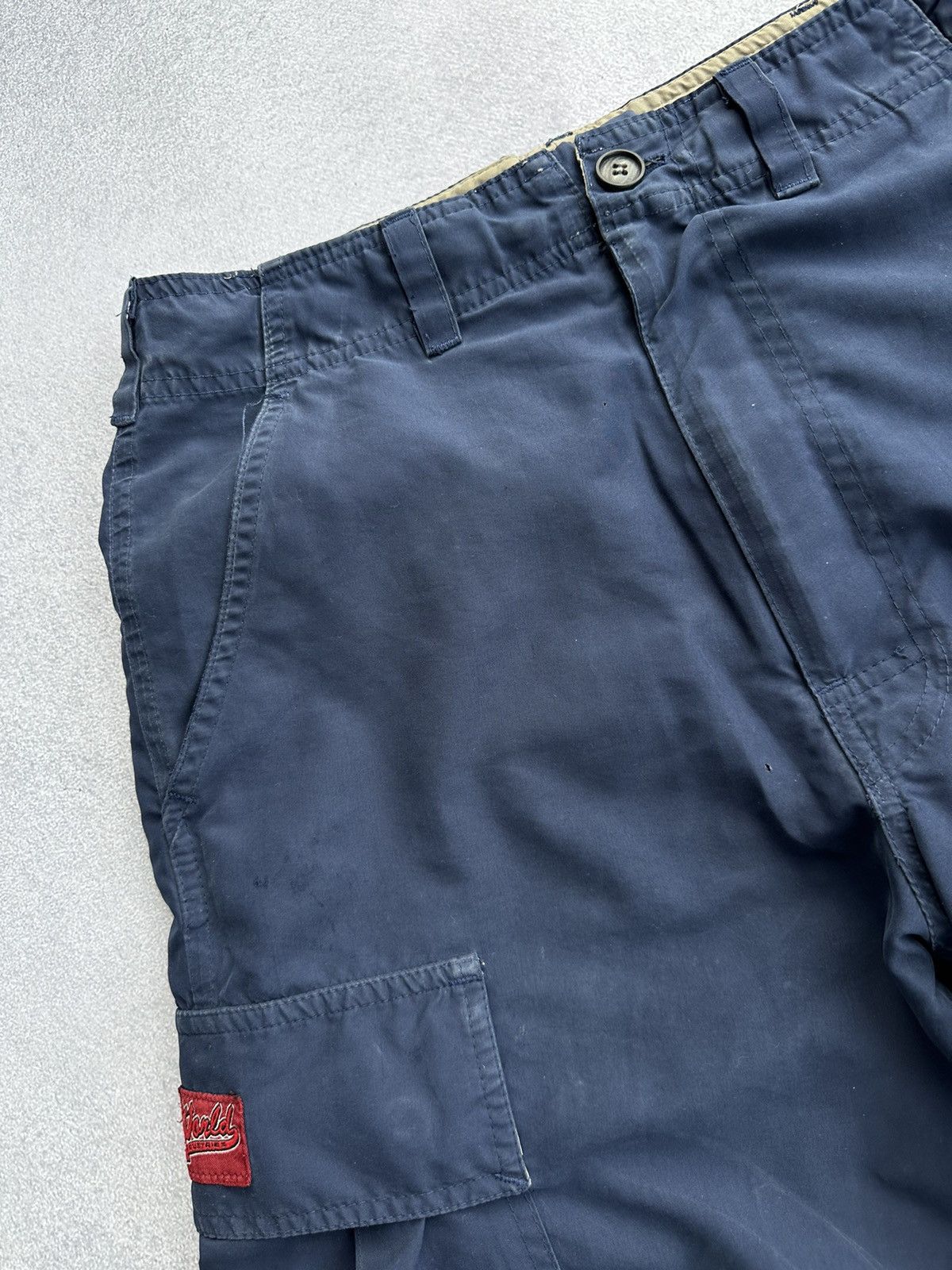 Vintage × World Industries Vintage World Industries 90sUSA Nylon Distressed Cargo Pants Size US 28 / EU 44 - 13 Thumbnail