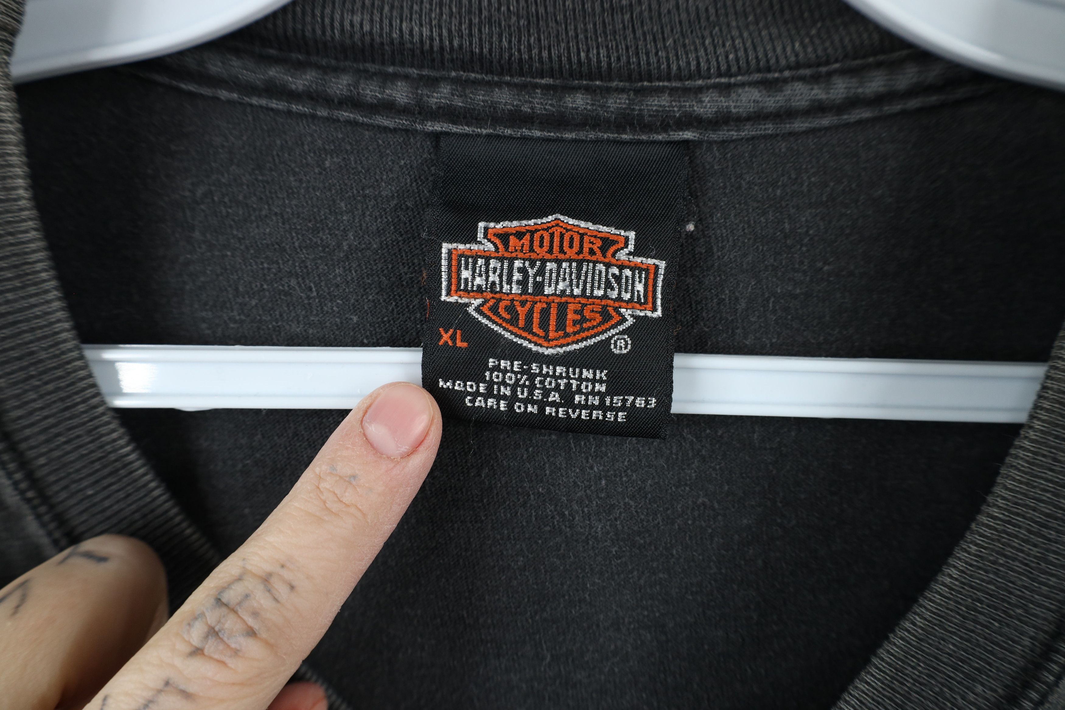 Harley Davidson × Vintage Vintage Y2K 2001 Harley Davidson the Wild T-Shirt Black USA Size US XL / EU 56 / 4 - 8 Thumbnail