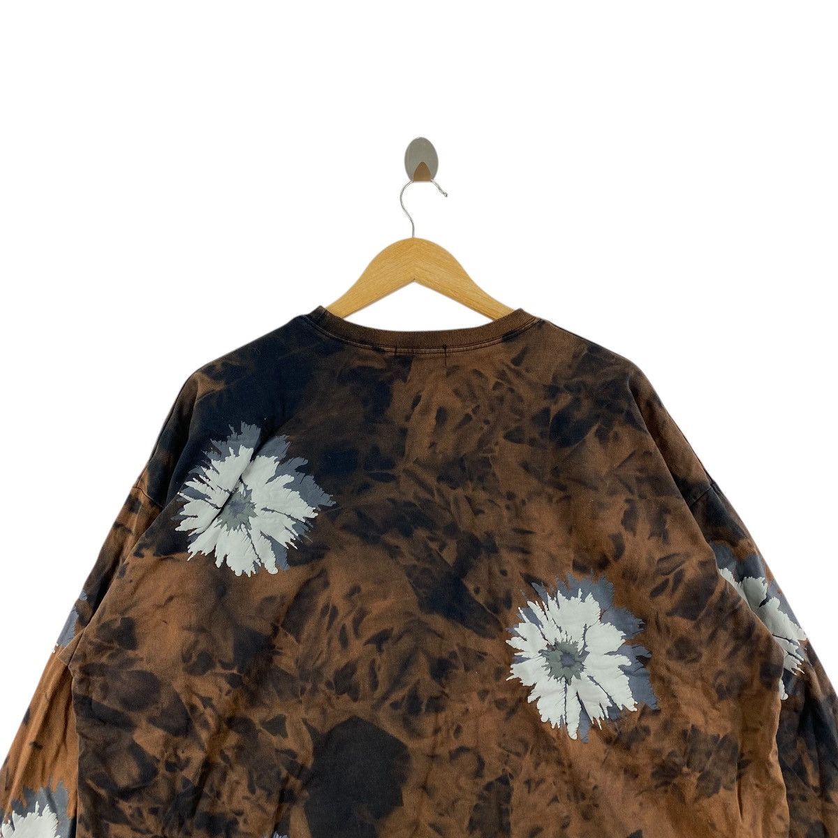 HARE × Japanese Brand × Vintage Vintage HARE JAPAN FLORAL Tie Dye AOP Baggy Tee Shirt Size S / US 4 / IT 40 - 4 Thumbnail
