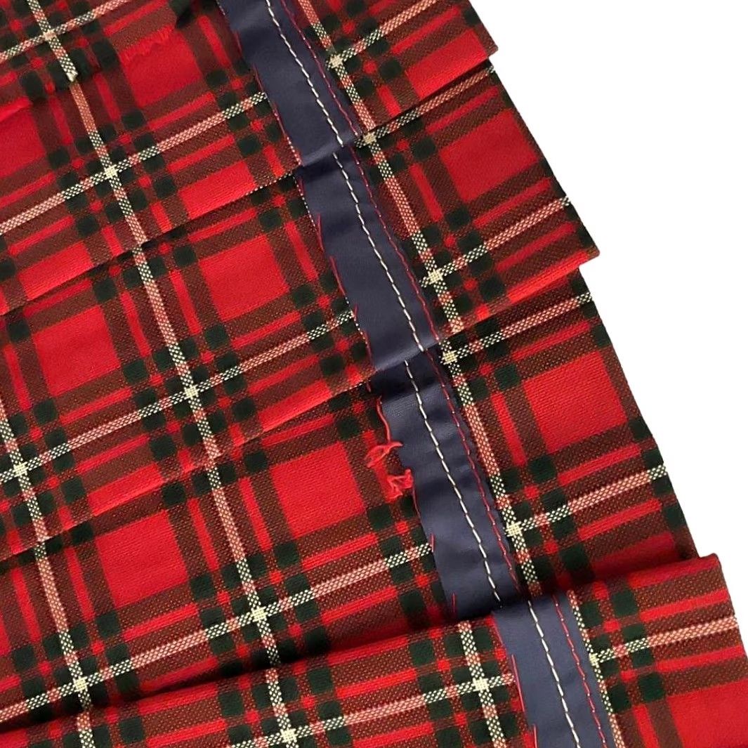 Vintage VINTAGE Handmade Red Plaid Skirt Womens Size Small 1960's 1970's Size 28" / US 6 / IT 42 - 6 Thumbnail