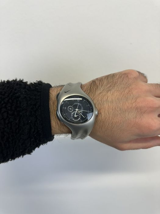 Nike 2001 Nike triax armored chronograph watch metal stainless Grailed