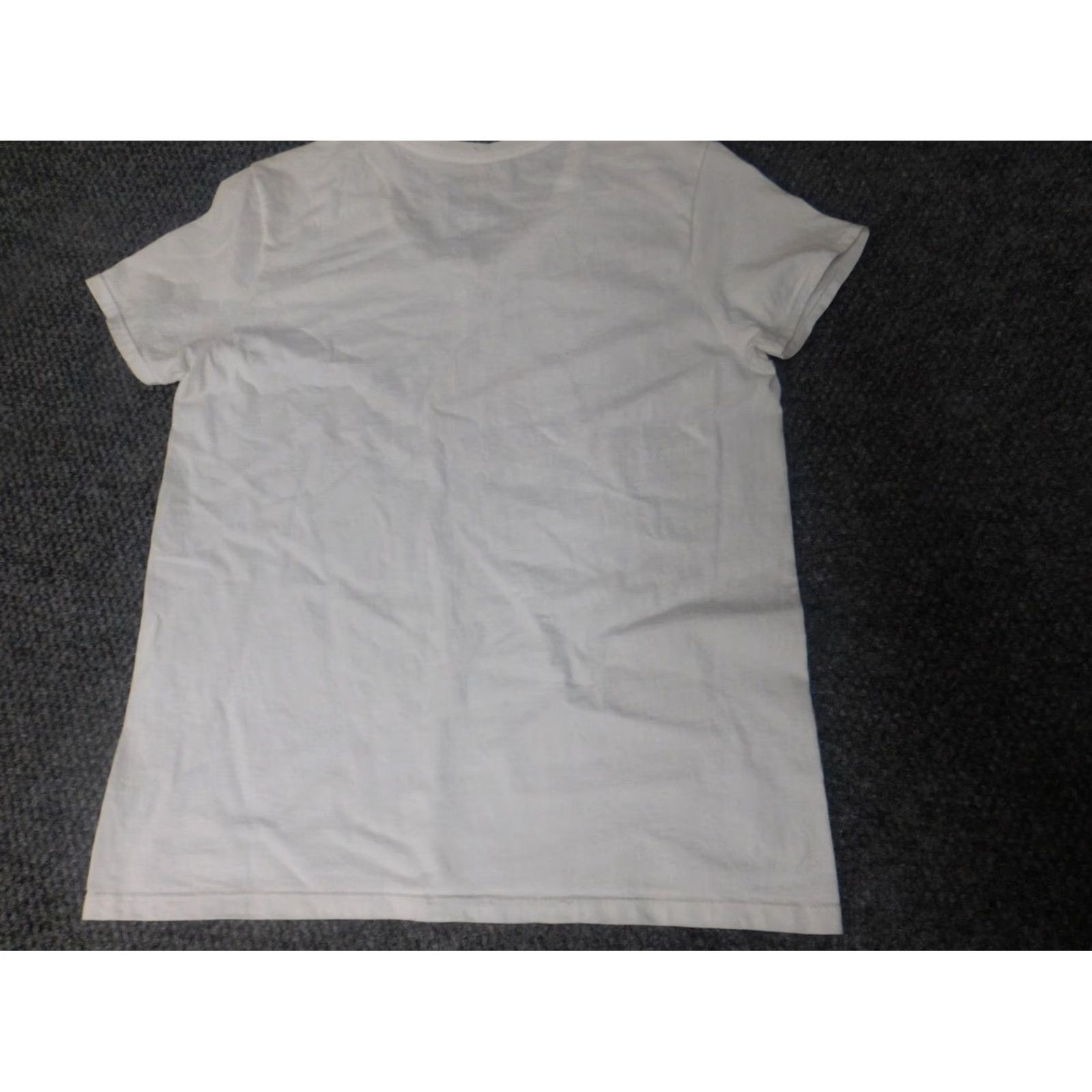 Hanes Kappa Womens Blouse M White Crew Neck Short Sleeve Pullover Solid Button Casual Regular Size M / US 6-8 / IT 42-44 - 7 Thumbnail