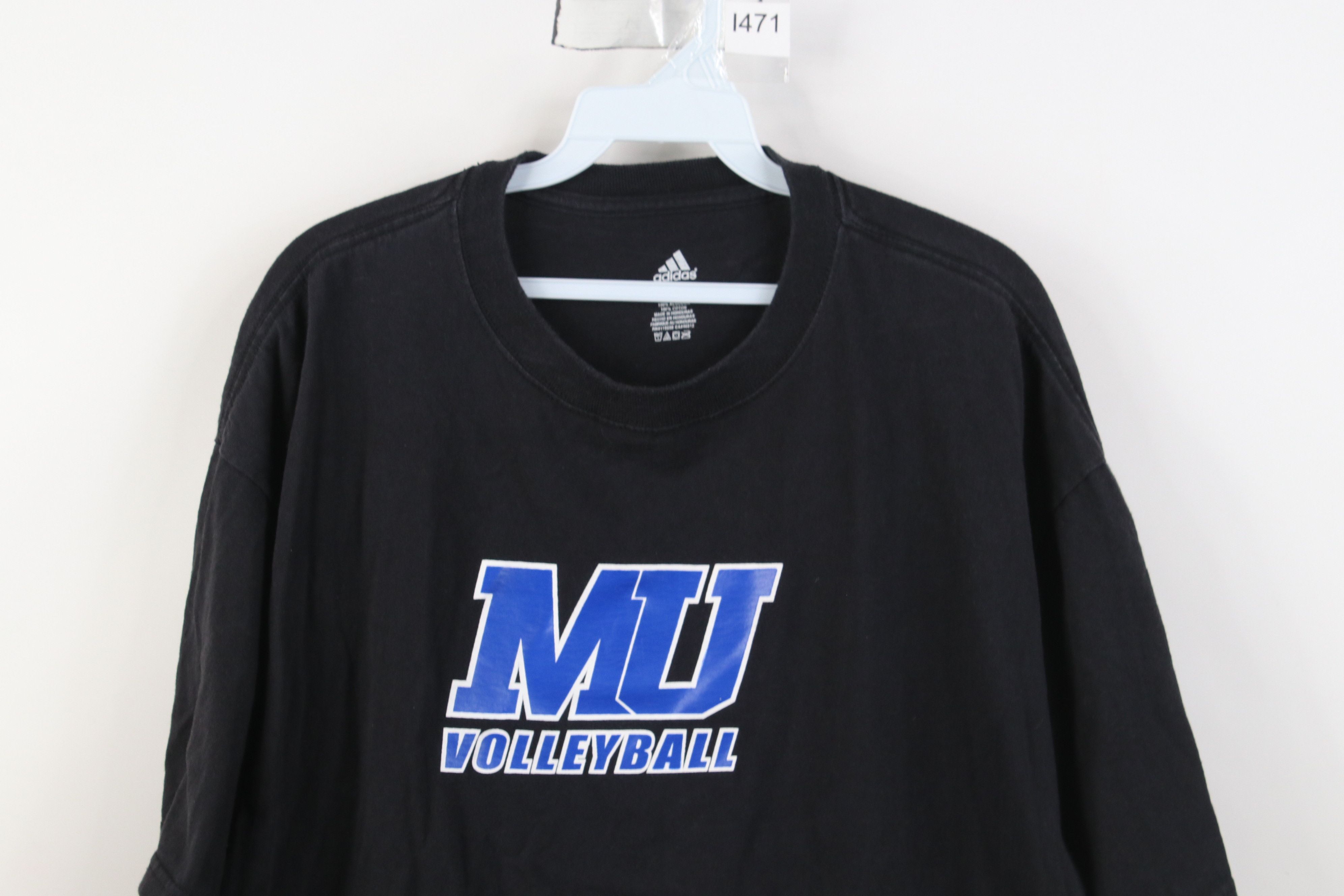 Adidas Vintage Adidas Madonna University Volleyball T-Shirt Black Size US L / EU 52-54 / 3 - 2 Thumbnail