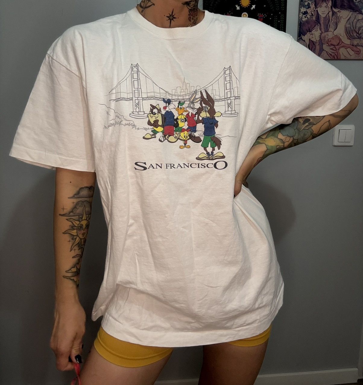 Warner Bros Warner bros vintage white T-shirt xl Size XL / US 12-14 / IT 48-50 - 2 Thumbnail