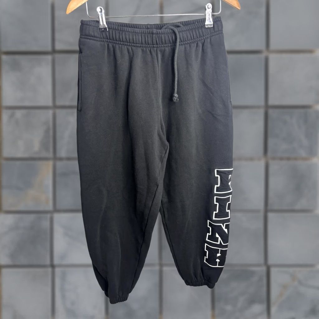 Vintage PINK Victoria's Secret Sweatpants Womens M Black Fleece Jogger Pockets Size 32" / US 10 / IT 46 - 1 Thumbnail