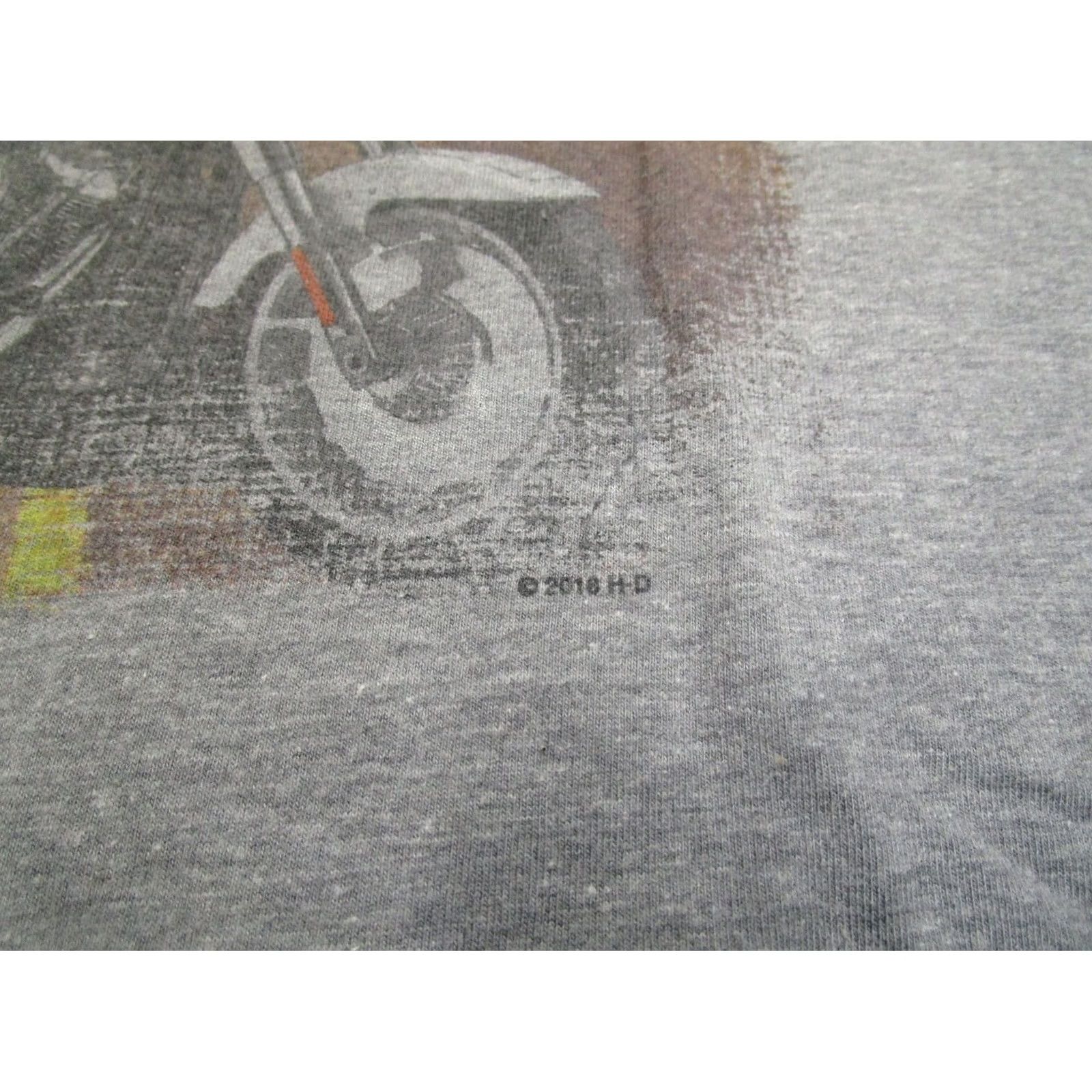 Harley Davidson Harley-Davidson Shirt Men Medium Gray Short Sleeve Biker City Motorcycle Patriotic Transportation Logo 90s? Size US M / EU 48-50 / 2 - 2 Thumbnail